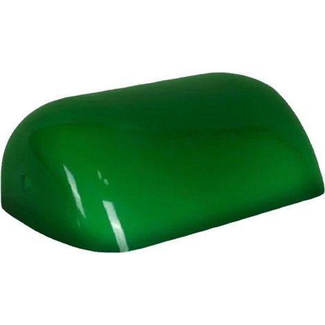 Lampshade, Replacement Glass Bankers Lampshade Cover for Desk Lamp (Green) (1/4)