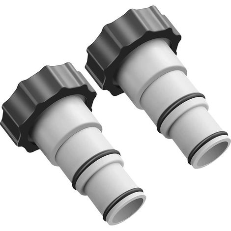 Adaptateur Piscine, Remplacement Adaptateur de Tuyau Série A avec Filetage, Tuyau de Diamètre 32 et 38 Mm, Adaptateur de Pompe pour Kits de Piscine (2 Pièce) (1/5)