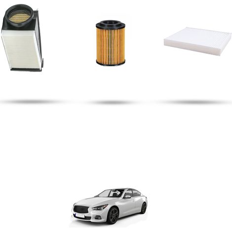 Kit tagliando 3 filtri compatibile con Infiniti Q50 2.2 Diesel 125kw dal 2013 (1/5)