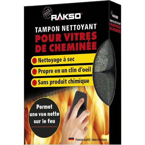 Nettoyant Vitre Insert Cheminée - 2 Nettoyants Vitre Poêle à Bois, Nettoyant Vitre Cheminée, Nettoyant Insert Cheminée, Nettoyant Bois, Produit Nettoyage Vitre Insert Cheminée (1/5)