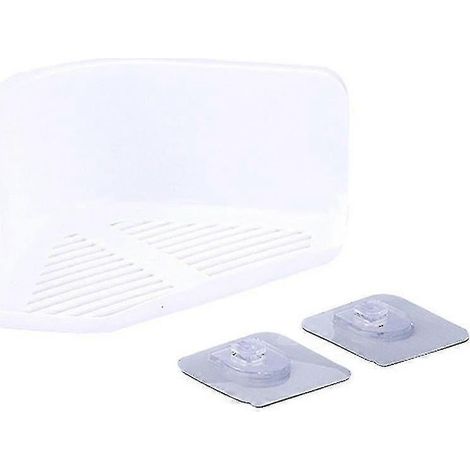 Panier de rangement pour salle de bain, porte-accessoires, étagère de cuisine, organisateur à ventouses (1/5)