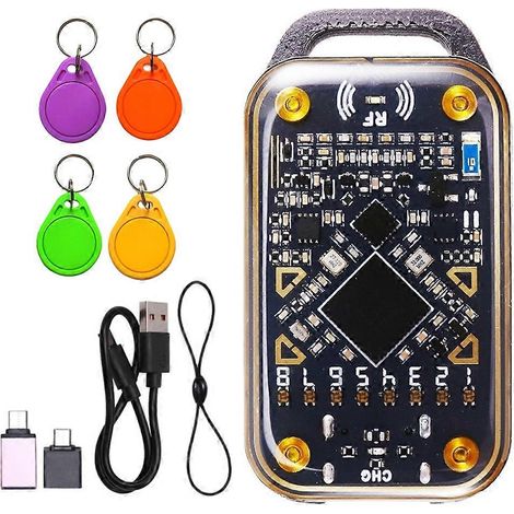 Chameleon Ultra RFID-Chip-Lesegerät + 4XUID-Schlüsselanhänger-Emulator, NFC-Duplikator, 125K 13,56 MHz ID-Smartcard-Dekodierung (1/5)