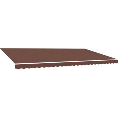Maison Exclusive - Ersatzstoff für Markise Braun 600x300 cm Polye (1/5)