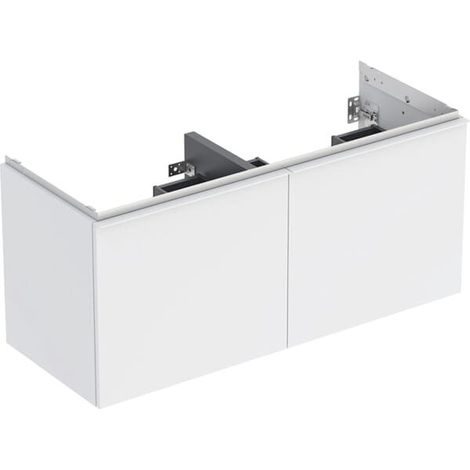 GE Acanto US pour DWT B : 120 cm, 2 tiroirs, 2 tiroirs intégrés, blanc mat