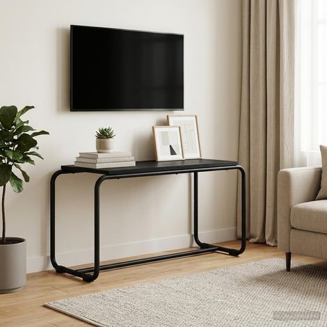 vidaXL Soporte de TV 80 x 35.5 x 42 cm Roble Negro (1/5)