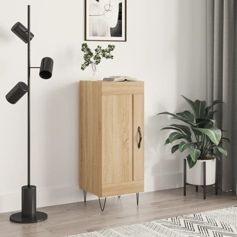 Buffet bas,Buffet Commode industriel Chêne sonoma 34,5x34x90 cm Bois d'ingénierie -QS63686 (1/5)