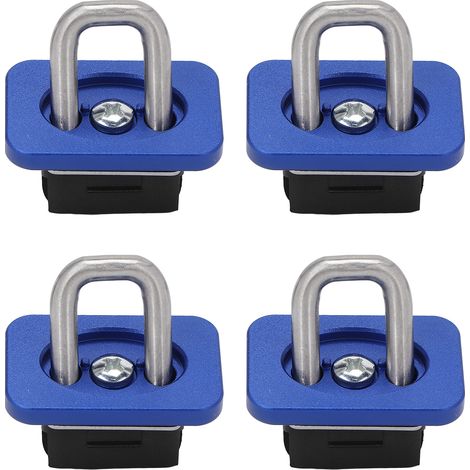 4 Points de Fixation pour Benne Camion, Capacité 454 kg, Acier Inoxydable, Remplaçants pour Chevrolet Silverado 2007-2021, Bleu (1/5)