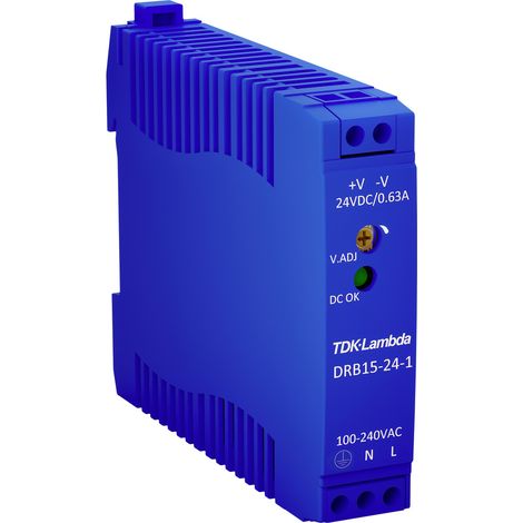 TDK-Lambda DRB15-24-1 Hutschienen-Netzteil (DIN-Rail) 24 V/DC 0.63 A 15 W Anzahl Ausgänge:1 x Inha (1/4)