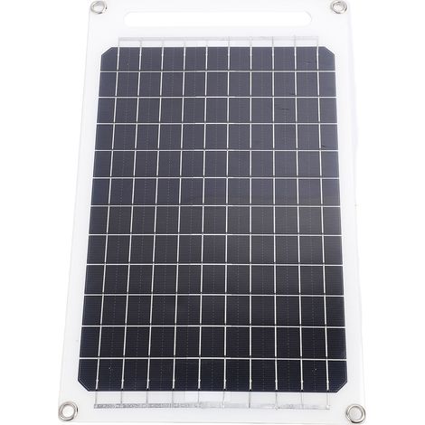 Panneau solaire portable 10 W 5 V en silicium monocristallin, étanche IP65, chargeur solaire USB-C pour camping, caravanes et serres. (1/5)