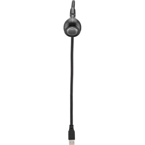 Tragbare USB-LED-Nachtlicht-Leselampe mit langem, flexiblem Hals, 1 W (Schwarz + Warmweiß) (1/5)