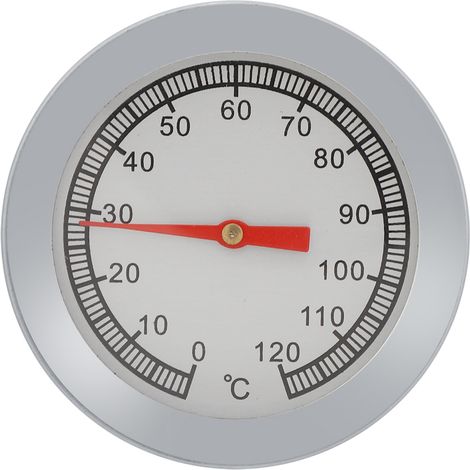 Thermomètre de barbecue 120°C pour cuisson grill pizza - Jauge de température pour rôtissoire, cuisson extérieure, 1 pièce (1/5)