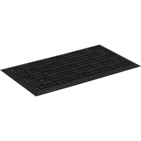 Paillasson rectangulaire 45x75 cm caoutchouc (1/5)