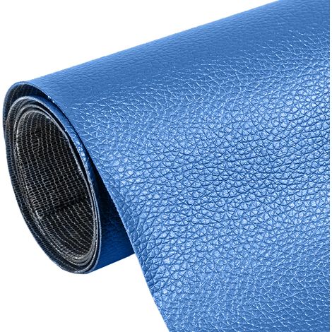 Toppa autoadesiva in pelle 50x137 cm Blu (1/5)