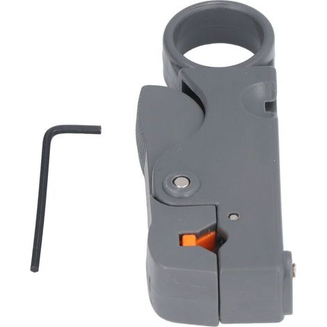 Pince à dénuder pour câble coaxial en acier ABS + RG58 59 62 Pince à éplucher rotative pour décrustation de fil de réseau HT‑332 Outil à main (1/5)