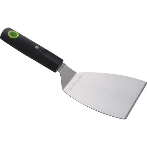 Cook'in garden - Spatola Bilanciata e Magnetica Corta - Inox e Manico Soft Touch - Accessorio Ideale per Barbecue e Plancha a Gas - Utensile da Cucina per Esterni