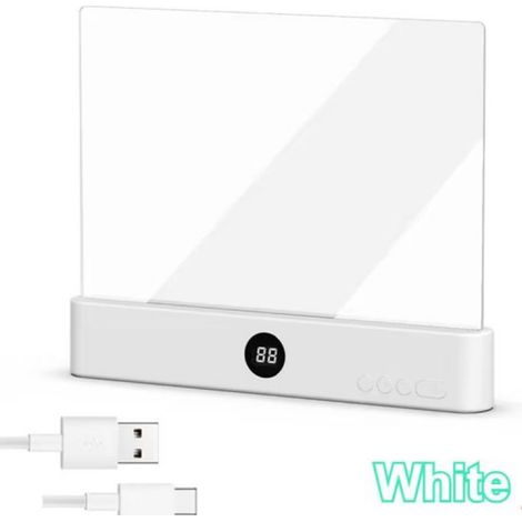 2-in-1 LED-Leselampe für ganze Seiten – USB-aufladbar – Einstellbare Farben – Nachttischlampe – Tragbares Leselesezeichen mit Beleuchtung – LED-Leselicht – Helle Leselampe (1/5)
