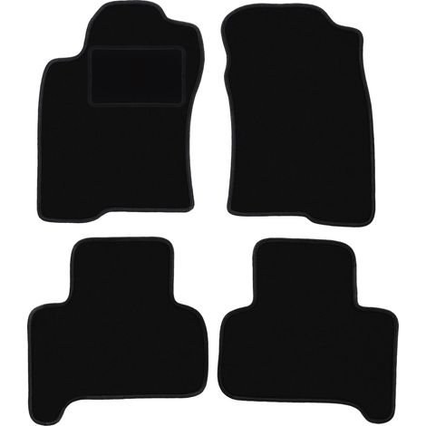 Tappetini in velluto nero per: Toyota Land Cruiser J120 5 porte (2002-2009) (1/5)