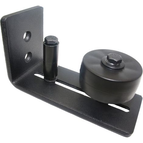 Guide de sol pour porte coulissante 1 pièce, rail de roulement réglable avec vis, système de porte coulissante 8 en 1, guide de porte inférieure de porte, parfait pour toutes les portes，Butée pivotant (1/5)