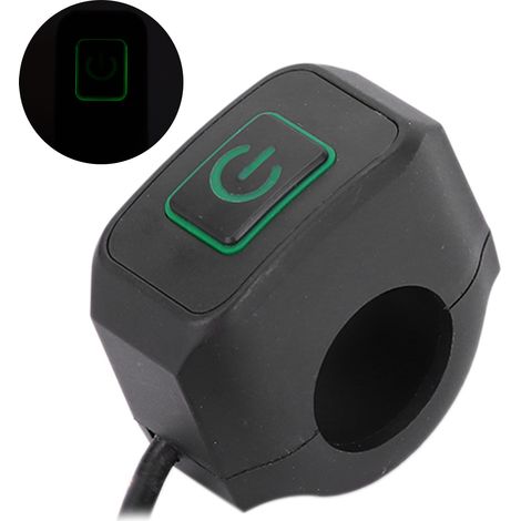 22-mm-Motorradlenkerschalter, wasserdicht, universell für Scheinwerfer, grün (1/5)