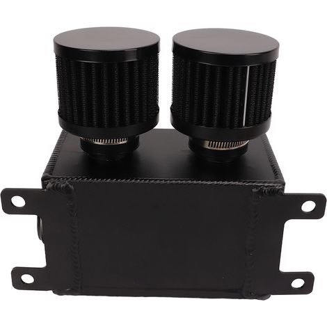 1200-ml-Ölbehälter-Set mit Doppelfilter-Abscheider, Motorauffangbehälter, flexiblem AN8-Anschluss, Schwarz (1/5)