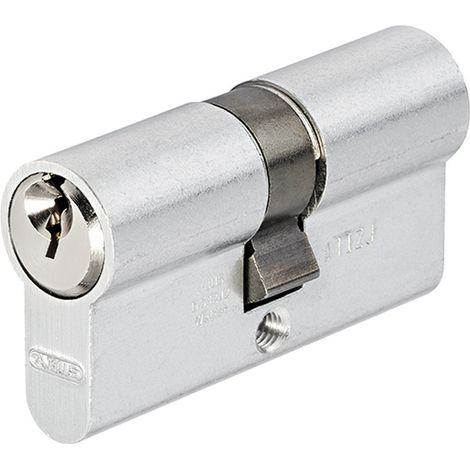 Abus – Cylindre de serrure TITALIUM 40x70mm – Clé plate paracentrique – 5 goupilles – Boîtier double laqué – Livré avec 3 clés