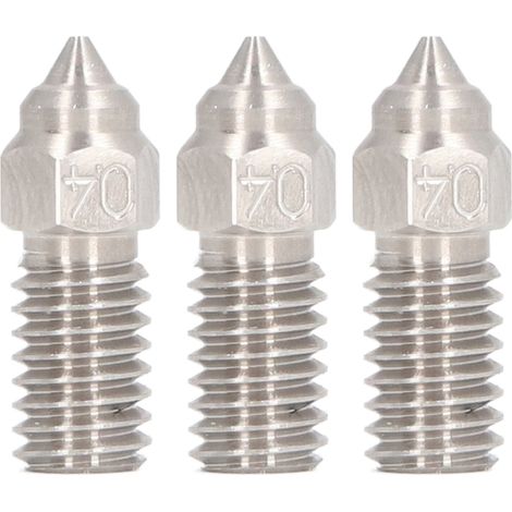 Imprimante 3D en acier inoxydable à haut débit, buse de 0.4mm, 3 pièces, pour Elegoo Neptune 4 4Pro (1/5)
