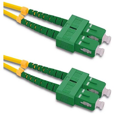 Cordon de brassage fibre optique Qoltec SC/APC - SC/APC Monomode 9/125 G652D Duplex 2 m
