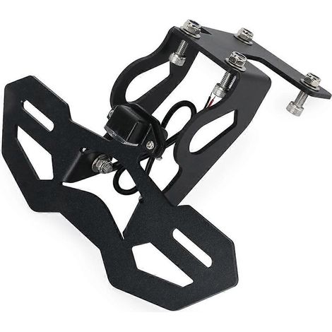 Support de plaque d'immatriculation arrière LED pour moto -- (1/5)
