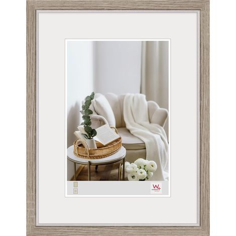 Cadre photo 30x40 cm Gris, Cadre en bois, NC040D (1/2)