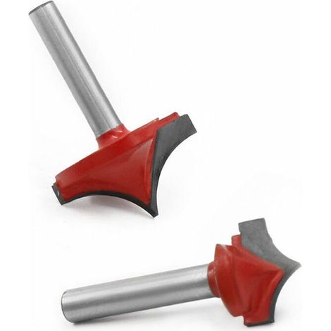 JOORRTFraises de toupie Point de rainure coupant le bord rond 6mm Tige 8mm Lame pour outil de fraisage a bois, modele: 8mm (1/5)