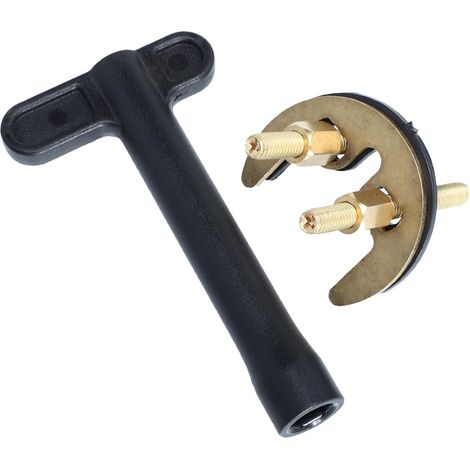 Kit de montage pour robinet en cuivre MAGICLULU avec surface lisse et polie, pour installation sur lavabo et salle de bain, métal (1/5)