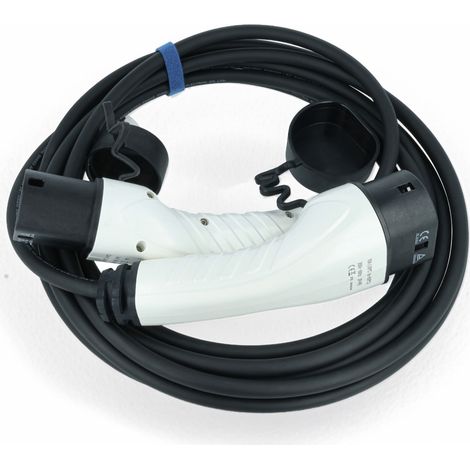 vhbw Ladekabel Typ 2 zu Typ 2 kompatibel mit Alfa Romeo Tonale Elektroauto, 1-phasig, 16 A, 3,5 kW, 7 m (1/5)