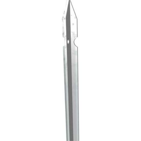 Paletto recinzione zincato sezione mm 35x35x3,5 h.cm 200 (5 pezzi) Ferrobulloni