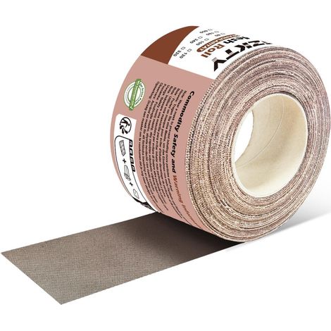 Schleifpapier Rolle Klett Netz 70 mm 10 m P60 Holz Metall 60 (1/5)