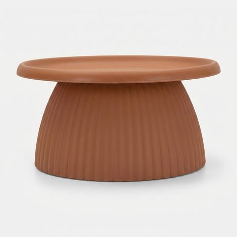 Mesa de centro para interior y exterior de plástico Geax - Rojo (1/5)