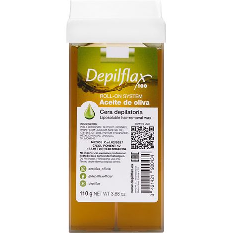 Depilflax 100 Enthaarungswachsrolle Olive 110 g