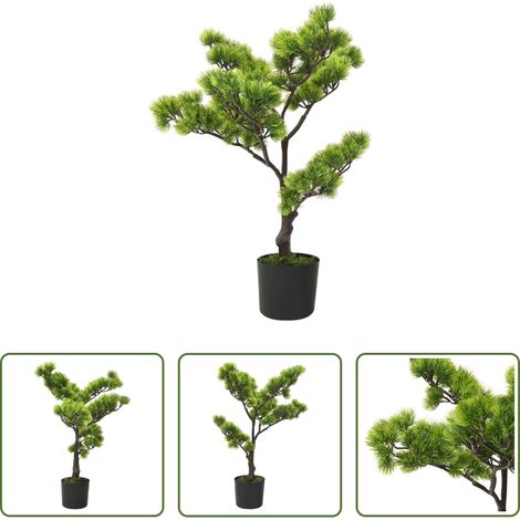 Pinus Bonsai - Künstlicher Bonsai Pinus mit Topf 60 cm Grün (1/5)