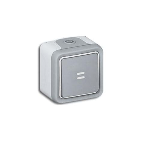 Pulsador con Piloto estanco gris Legrand Plexo superficie 069722