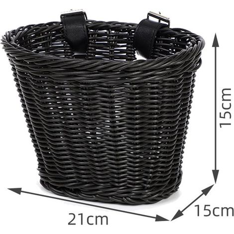 Cesta para bicicleta SILARLAIT para niños，cesta para manillar，dos correas ajustables/extraíbles，azul/blanco/rosa/morado (1/5)