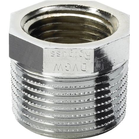 Viega Reduzierstück, R 1/2, Rp 1/8 Rotguss oder Siliziumbronze, verchromt Modell 3241, 447977 (1/3)