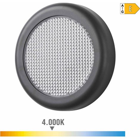 Aplique led 6w 450lm 4000k luz día ip65 ø14x2.8cm redondo EDM (1/4)