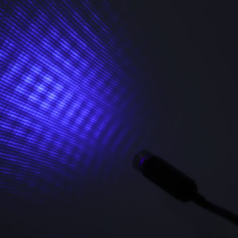 Plafonnier ciel étoilé pour voiture, éclairage d'ambiance intérieur USB, lumière bleu-violette (1/5)