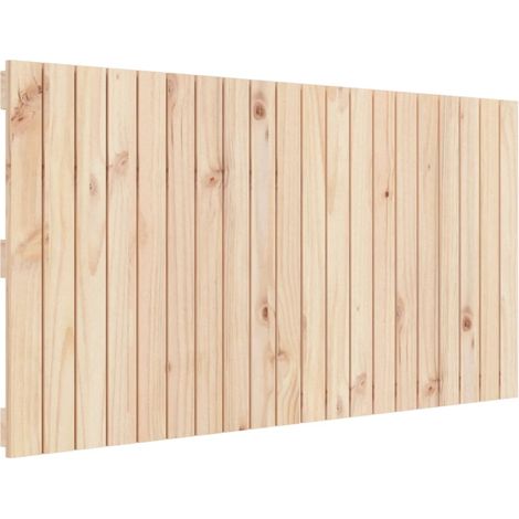 Décoshop26 – Tête de lit murale en bois massif de pin 127,5 x 3 x 60 cm – Style palette – Montage facile – TDL0202785
