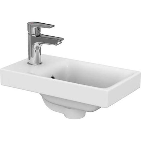Cersanit Moduo - Lavamanos  40x22 cm, orificio para grifo, con rebosadero, blanco K116-016 (1/3)