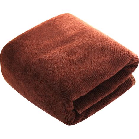 Chiffons de nettoyage en microfibre, non abrasifs, réutilisables et lavables, 25x25cm, marron, avec crochet, lot de 2. (1/5)