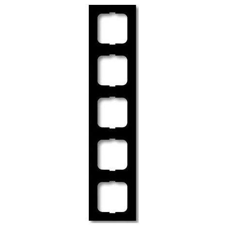 Busch-Jaeger Cadre enjoliveur 5 compartiments noir mat - future® linear - mat (1725-885K), 2CKA001754A4423