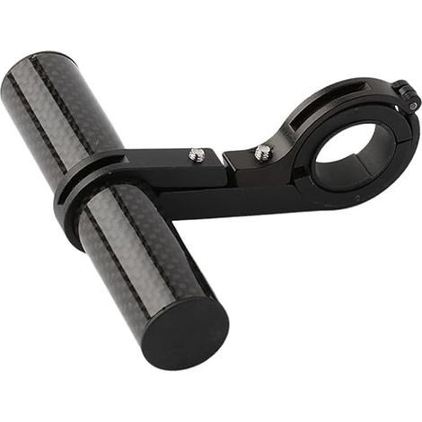 Extensión de manillar (aleación de aluminio + tubo de carbono), extensión negra, para motocicleta/scooter, para manillares de 32 mm, manillares de bicicleta de montaña, accesorio para bicicleta de mon