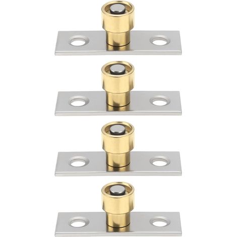 Lot de 4 Guides de Porte Coulissante de 12 Mm en Acier Inoxydable pour Porte en Bois Portes Mobiles Portes de Grange en Verre Portes Coulissantes 12 X 14 Mm (1/5)