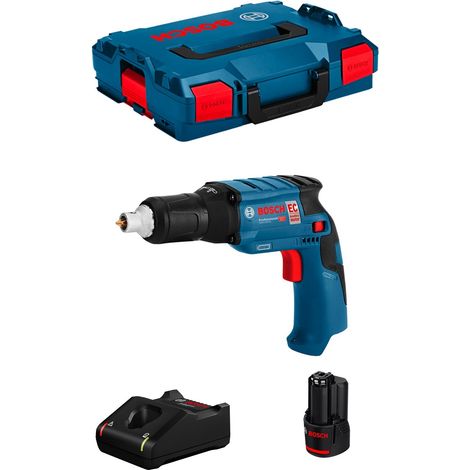 Bosch – Visseuse à plaque de plâtre 12V – Moteur Brushless – 1 batterie 3.0Ah – Vissage rapide en série – Pour bois et métal (1/5)