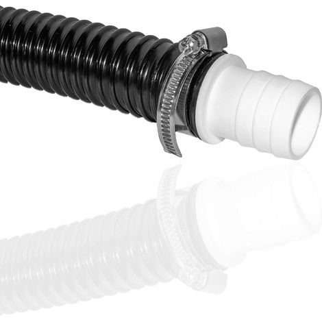 Raccord de tuyau avec colliers de serrage - Adaptateur de tuyau pour piscine 2x 38mm Set (1/4)